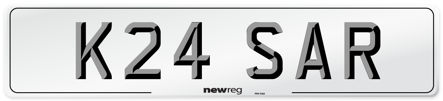K24 SAR Number Plate from New Reg